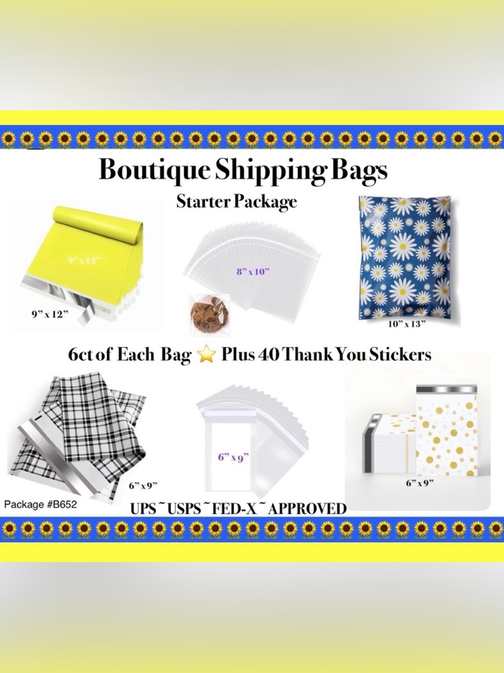 Shipping Bags ⭐️ Starter Variety Package
 🌻🆕🌻